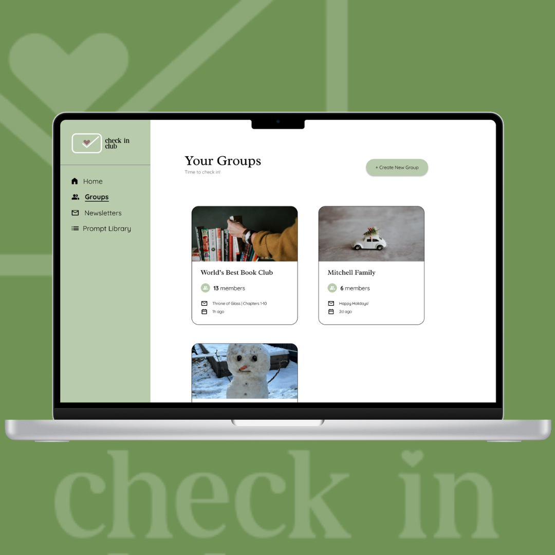 Check In Club solution highlighting the simplified information architecture of the website
